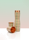 COPPER BOTTLE GEOMETRIC DESIGN